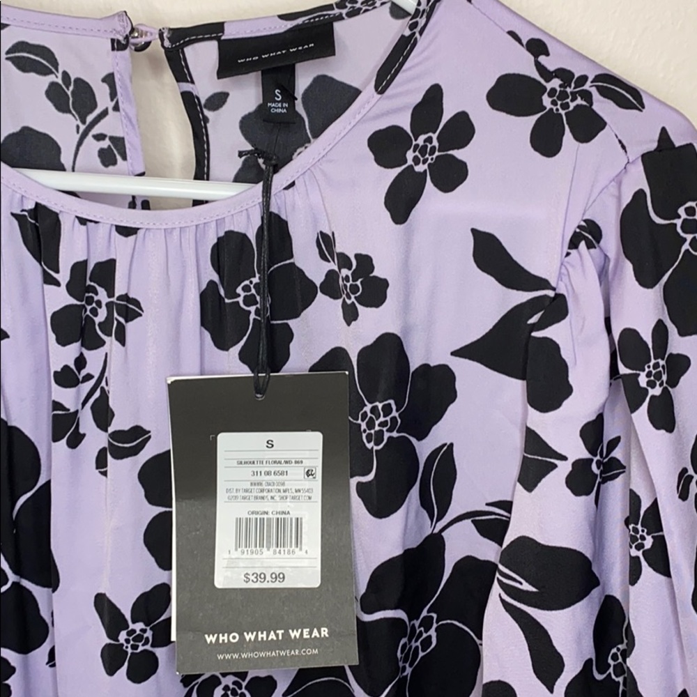 SOLD Who What Wear Long Puff Sleeve Dress NWT - Picture 5 of 6